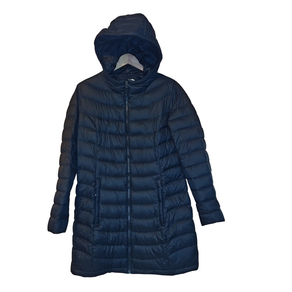 The North Face Metropolis Parka II Women Large Black Hooded Down Puffer Jacket